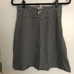 Knee length Striped Skirt